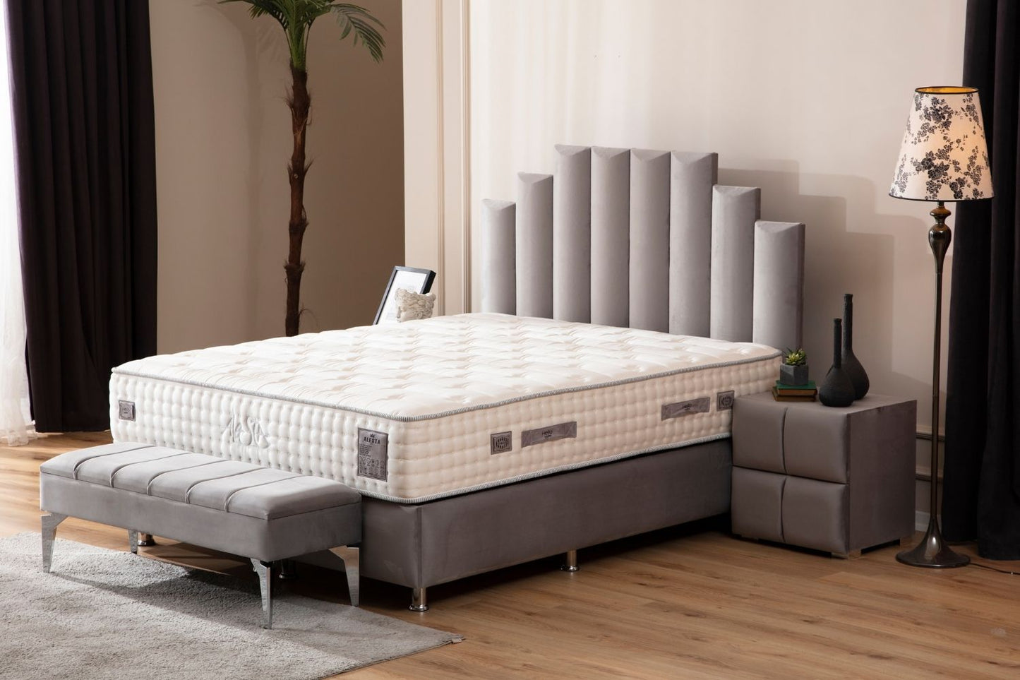 Lit Coffre NATURA Velours