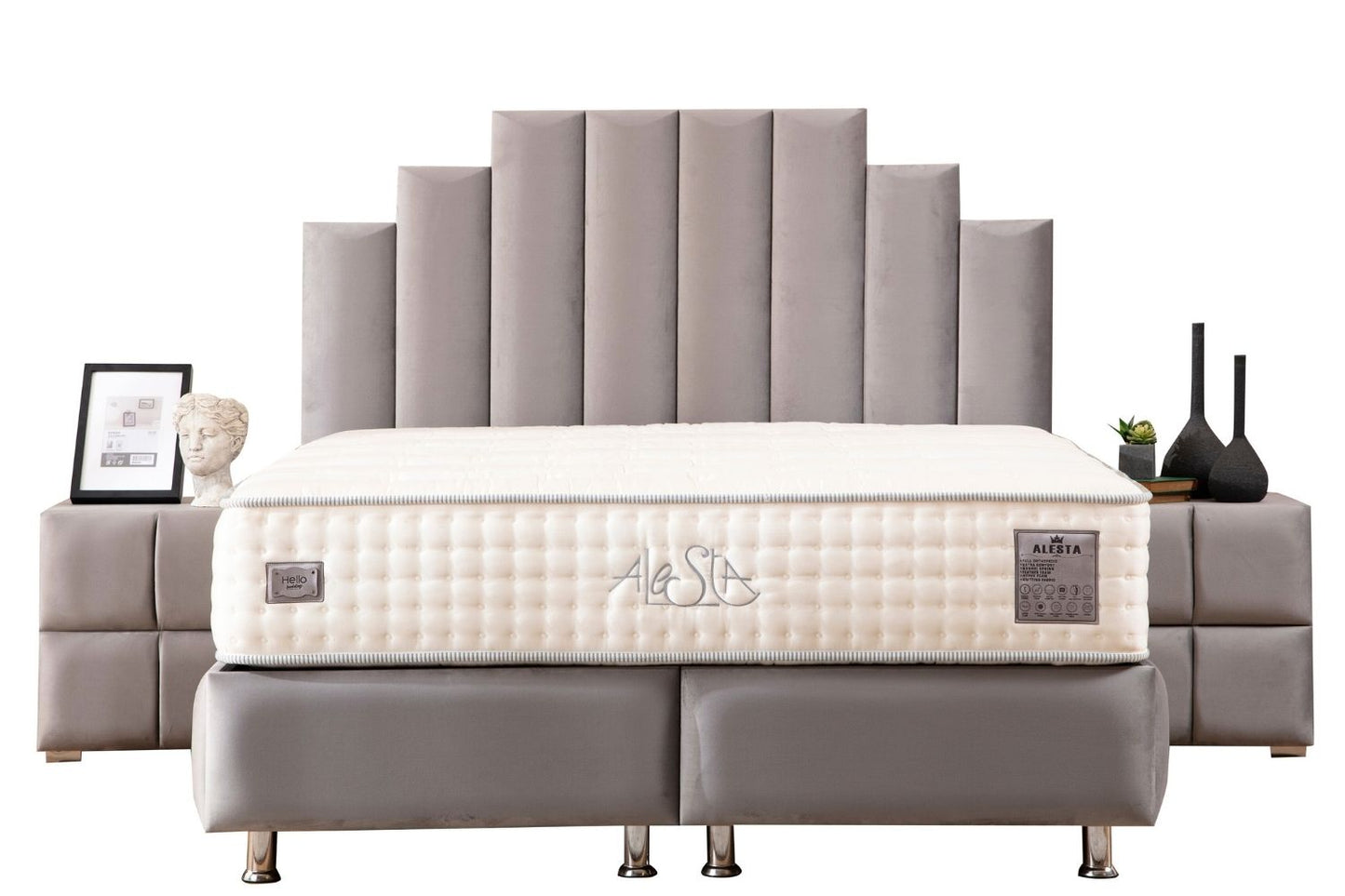 Lit Coffre NATURA Velours