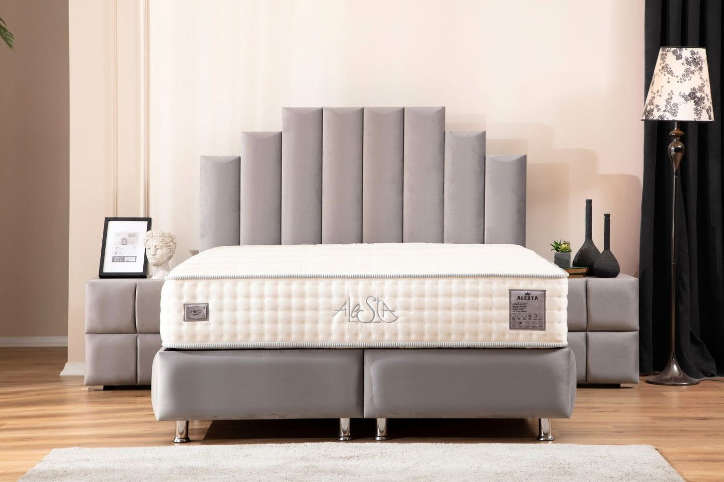 Lit Coffre NATURA Velours
