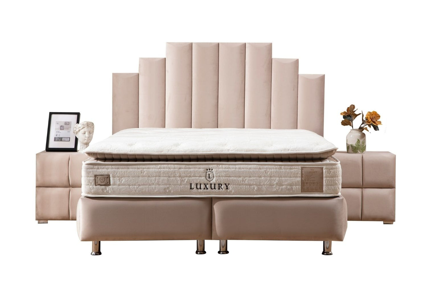 Lit Coffre NATURA Velours