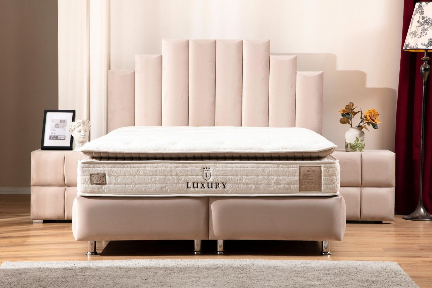 Lit Coffre NATURA Velours