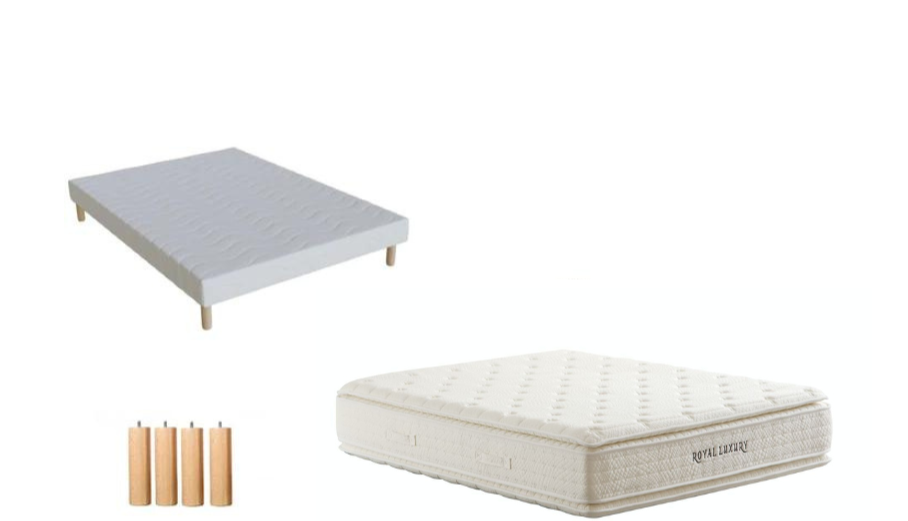 SOMMIER + Matelas Royal Luxury | Épaisseur 38 cm
