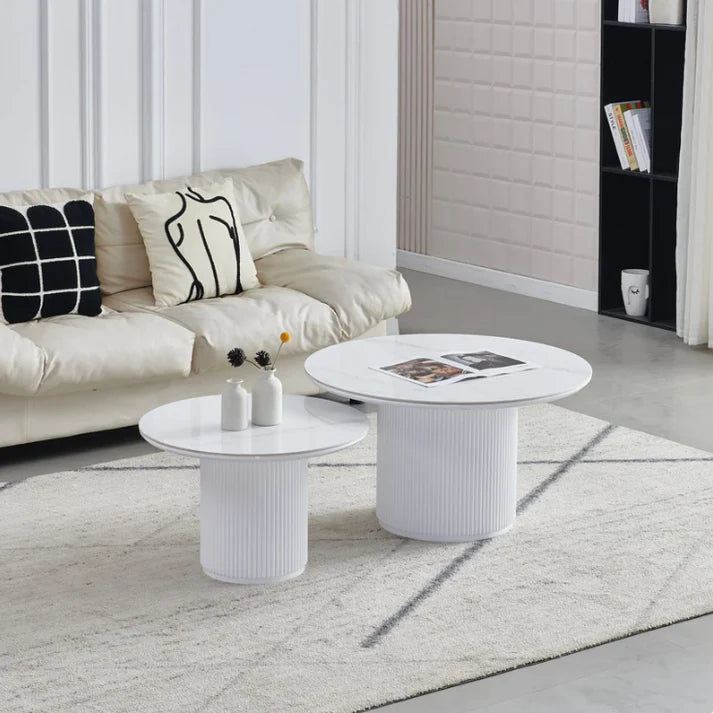 Déstockage table gigogne blanc