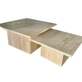 Déstockage table gigogne véritable pierre