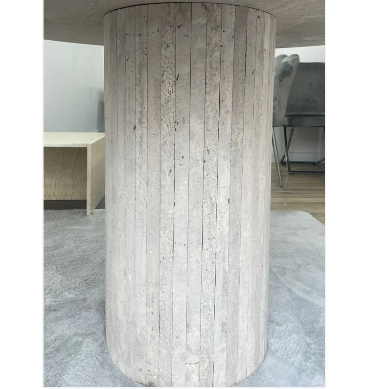 Table à manger ovale Travertin