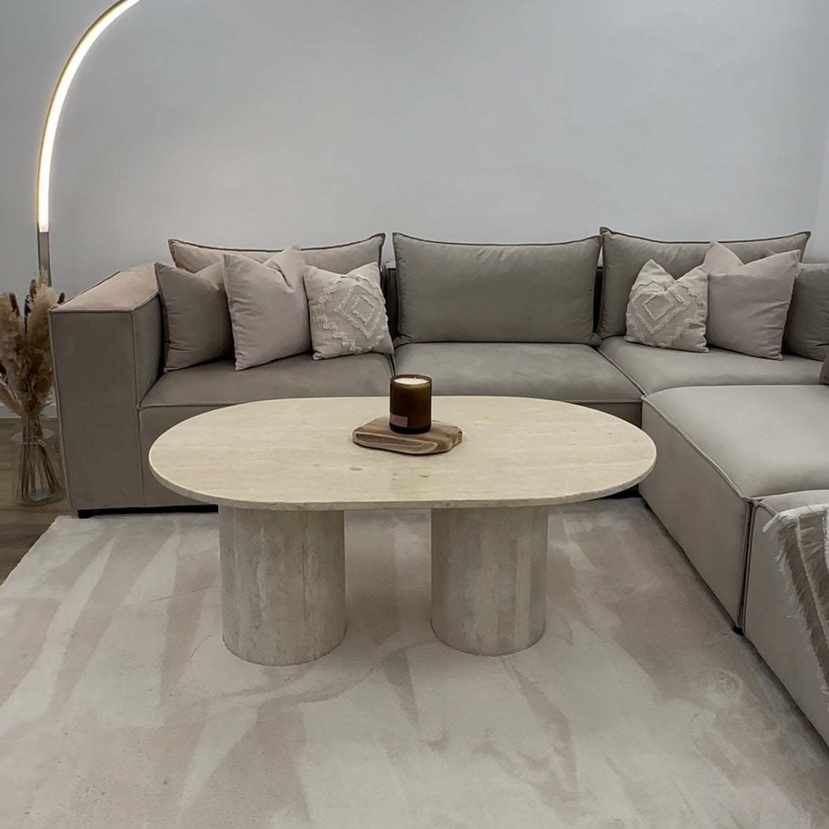 Table basse Ovale marbre silvia