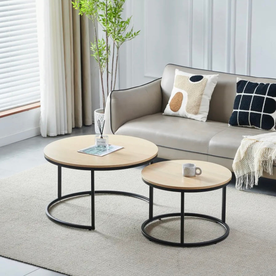 Table basse gigogne bois