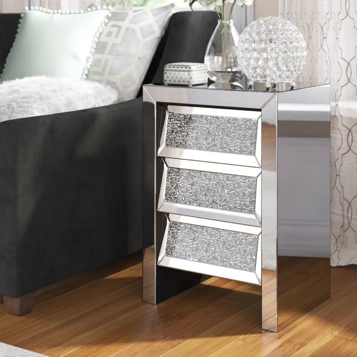 CHEVET MIROIR DIAMOND