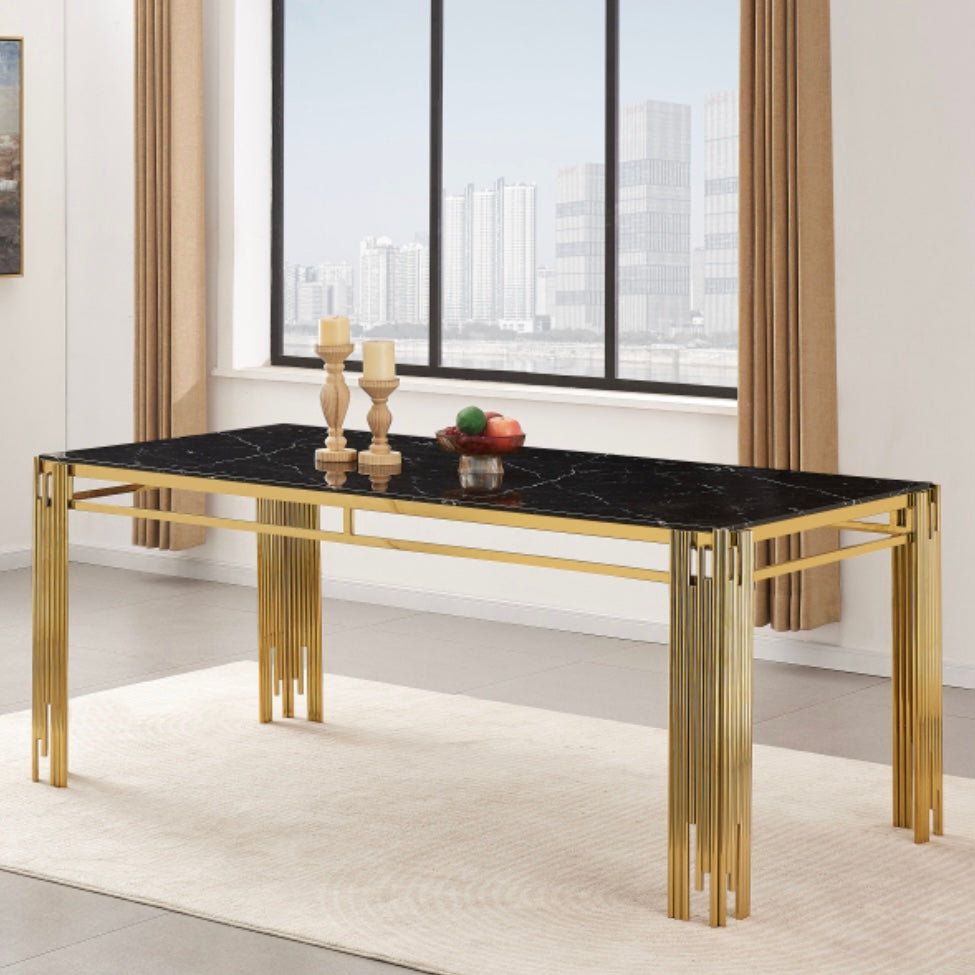 Table à manger flûte rectangle