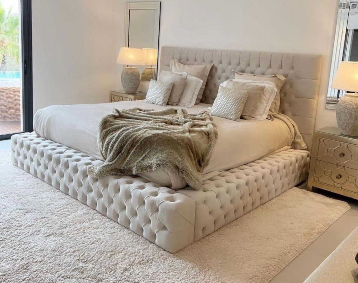 CADRE DE LIT ROYAL BEIGE