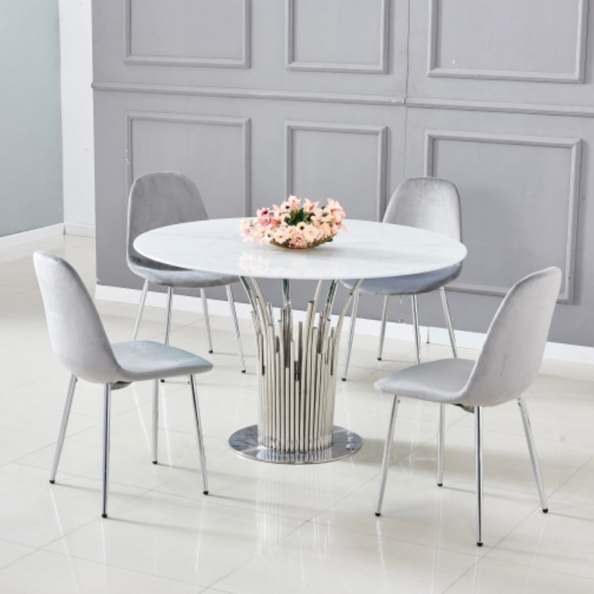 Table à manger flûte ronde