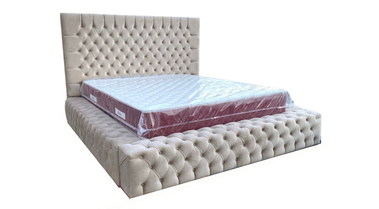 CADRE DE LIT ROYAL BEIGE