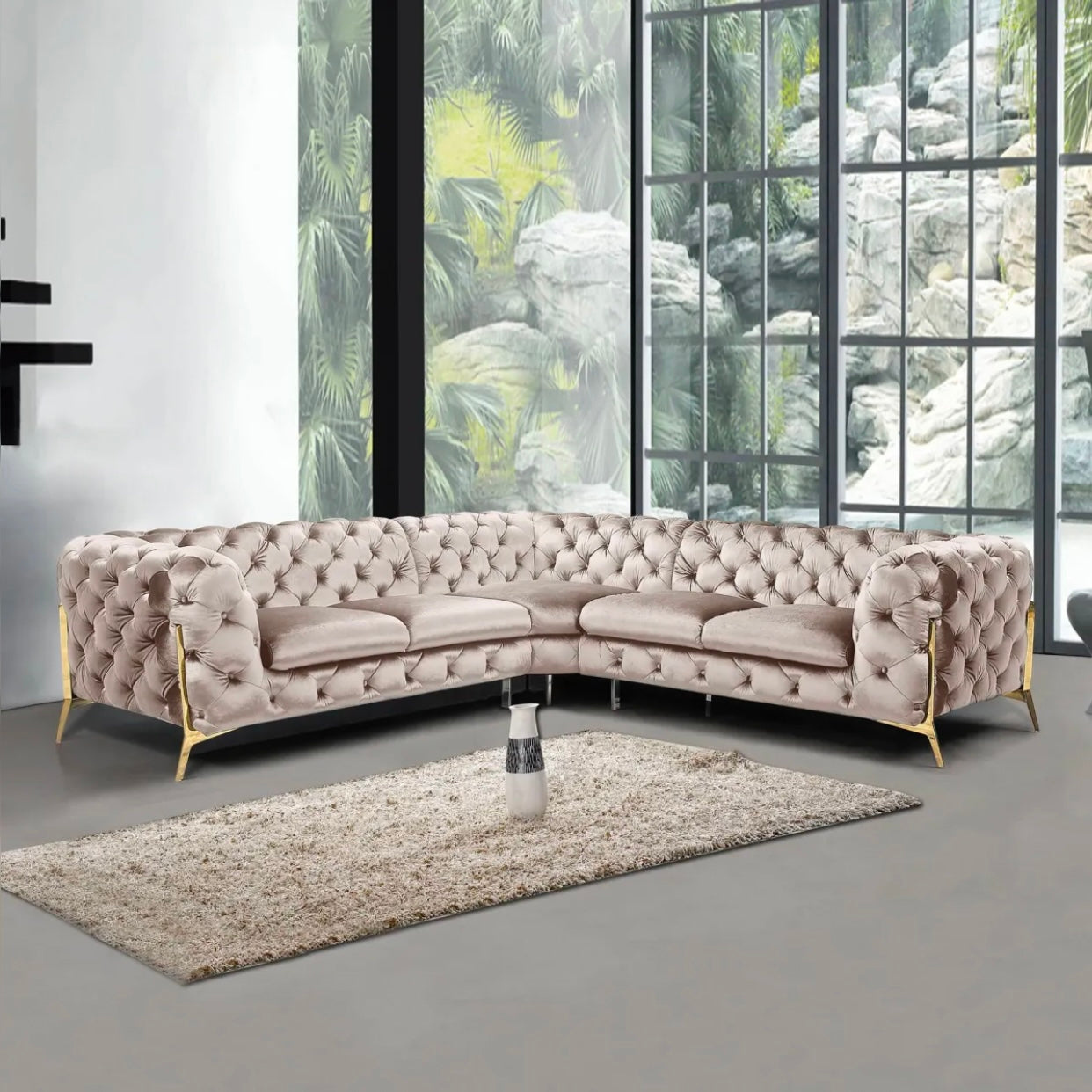CANAPE ANGLE CHESTERFILD