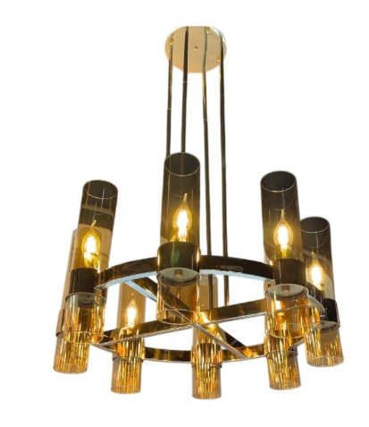 Luminaire Elena verre fumé