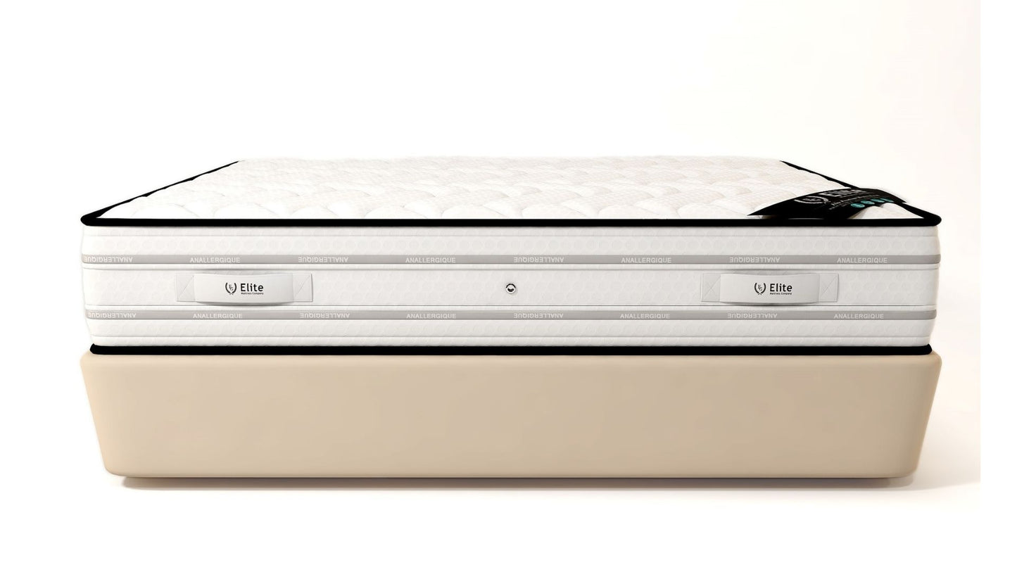 SOMMIER + MATELAS MEMORY 25CM D'ÉPAISSEUR