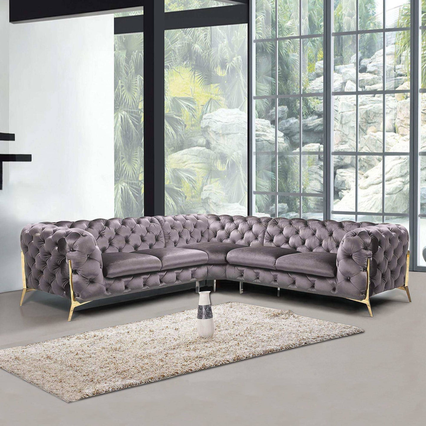 CANAPE ANGLE CHESTERFILD