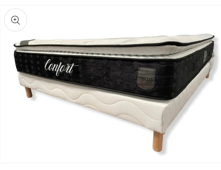 SOMMIER + Matelas Confort Ressort | Épaisseur 32 cm