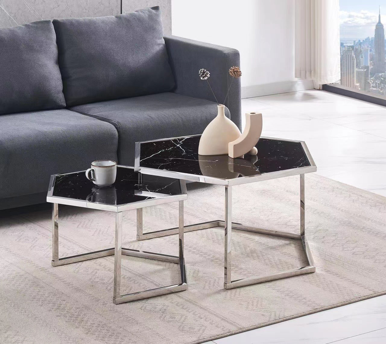 TABLE BASSE GIGOGNE HEXAGONA