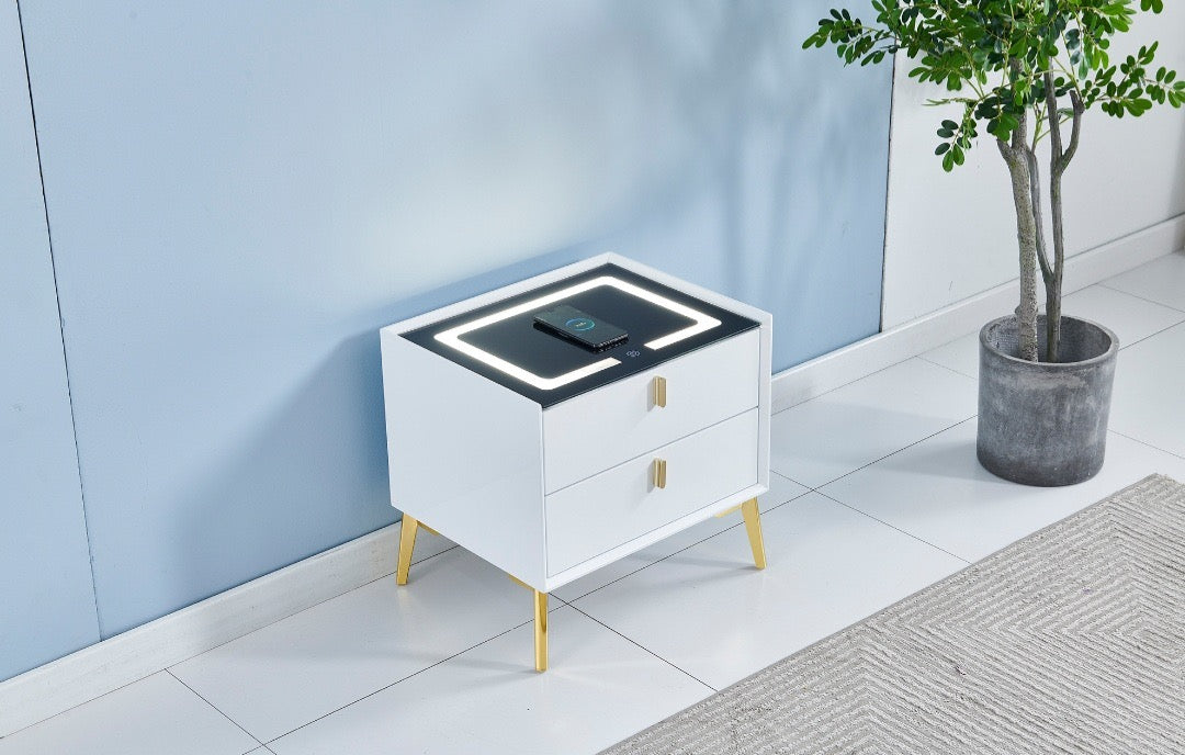 CHEVET LED CHARGEUR INDUCTION