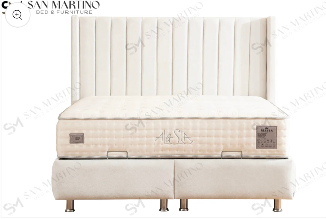 LIT COFFRE TOKYO En Laine Bouclé