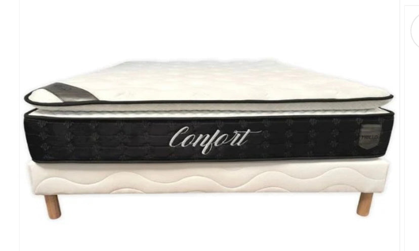 SOMMIER + Matelas Confort Ressort | Épaisseur 32 cm