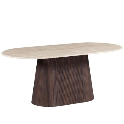 Table à manger Kimberly Brown Ovale