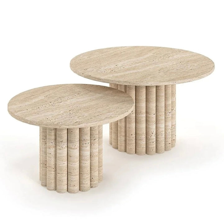 Table basse Gigogne travertin