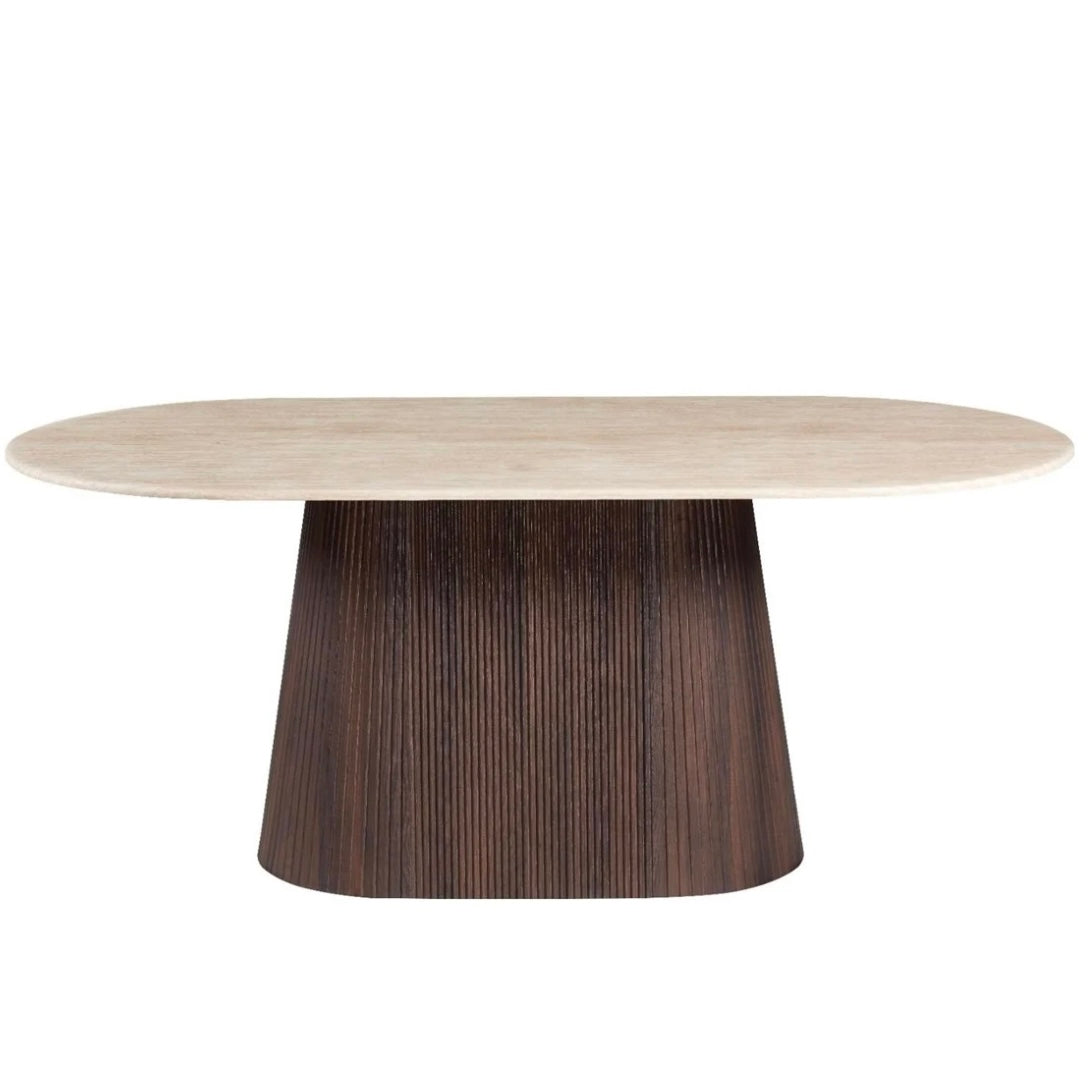 Table à manger Kimberly Brown Ovale