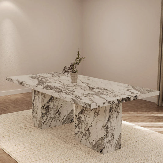 Table à manger rectangle Bloc Calacatta