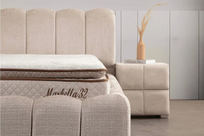 Lit coffre Alya marbella beige