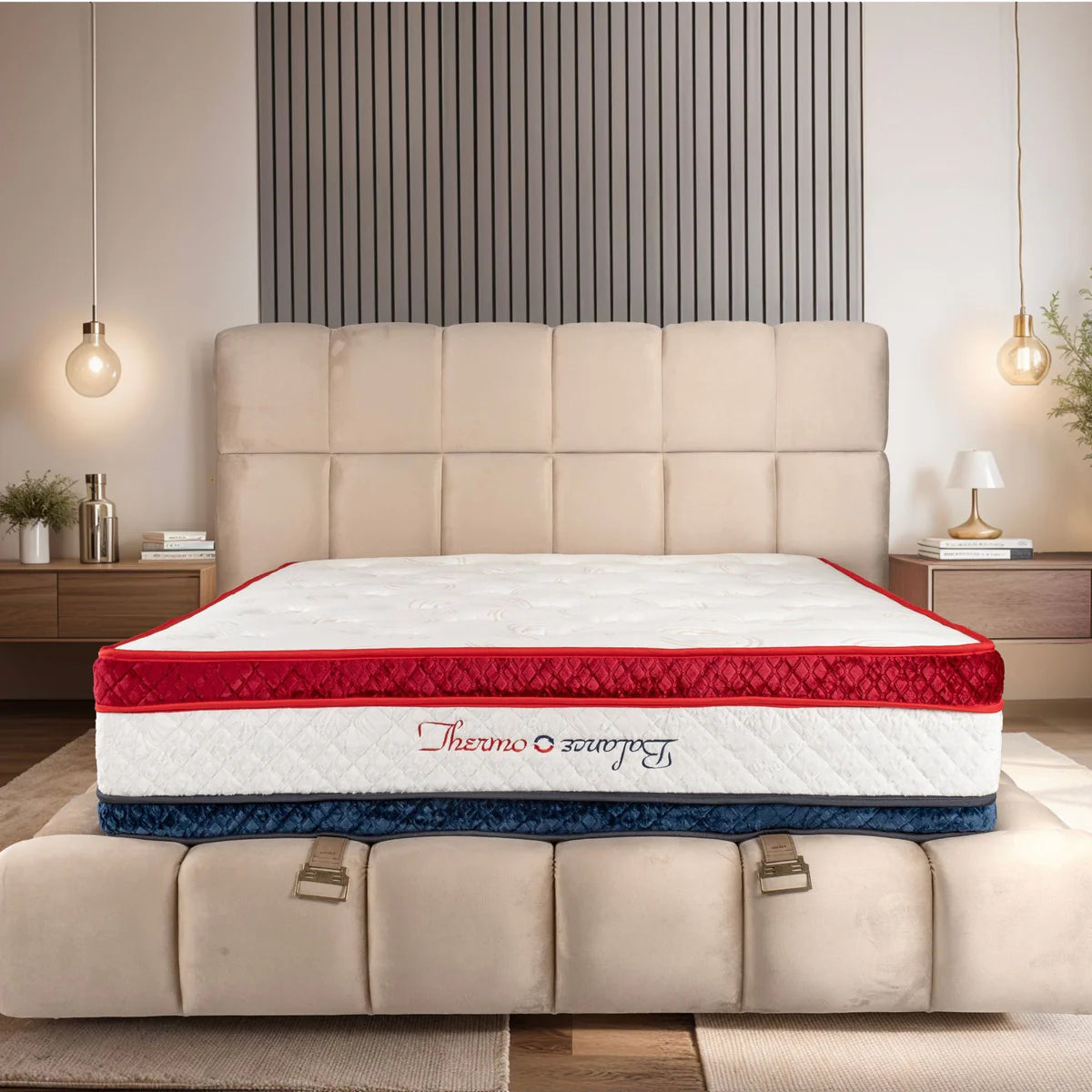 Matelas Thermo Balance Angels Mattress - Confort Été/Hiver, Double Face Thermo-Équilibré, 34 cm d'Épaisseur
