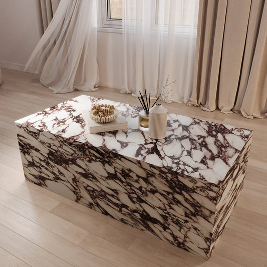 Table basse Bloc Marbre Calacatta