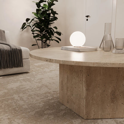 Table basse Ronde Travertin