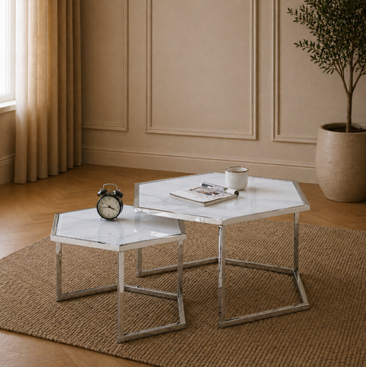 Table basse gigogne Hexagona