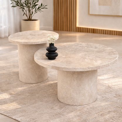 Table basse Gigogne travertin