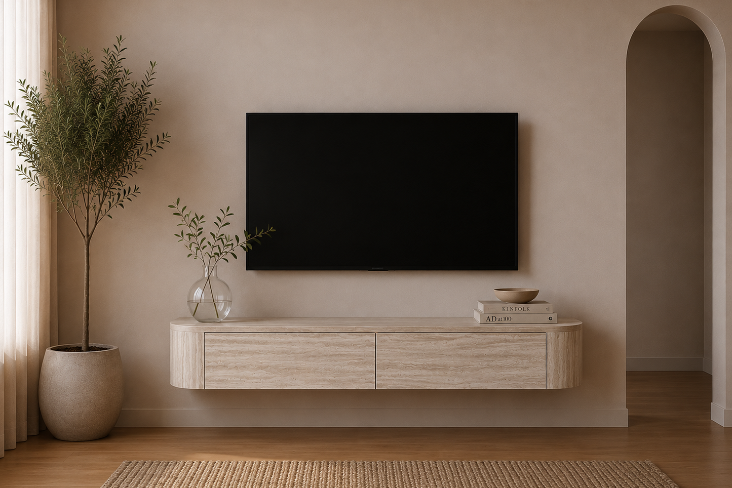 Meubles tv Lotus suspendu
