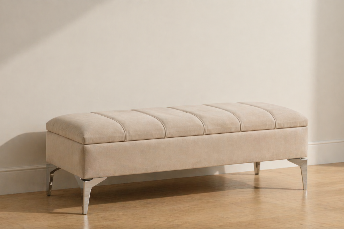 Banquette avec rangement beige