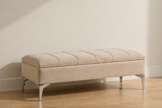 Banquette avec rangement beige
