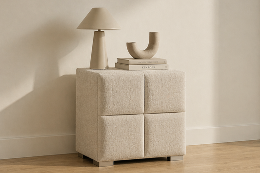 Table de chevet chenille