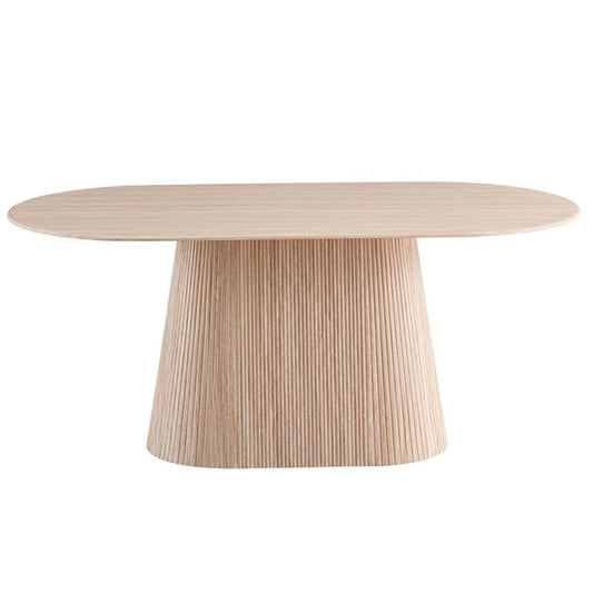 Table à manger ovale Kimberly Beige