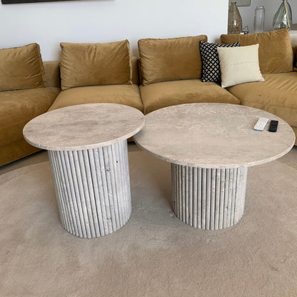 Table basse Gigogne travertin