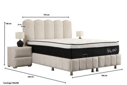 LIT COFFRE EVA CHENILLE