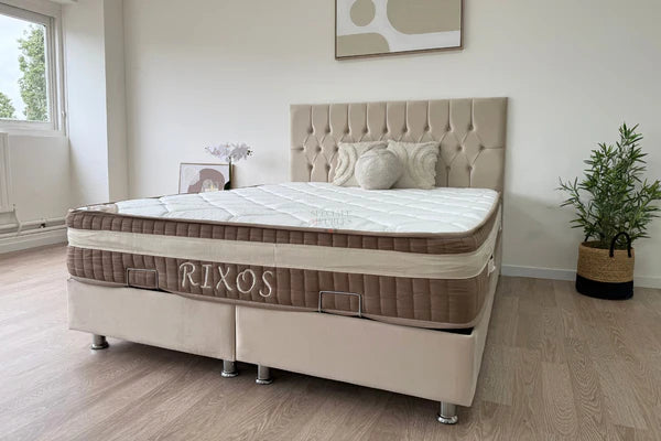 Lit coffre Hugo beige