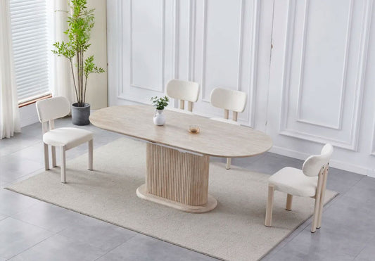 Table à manger VÀNESSA ovale extensible