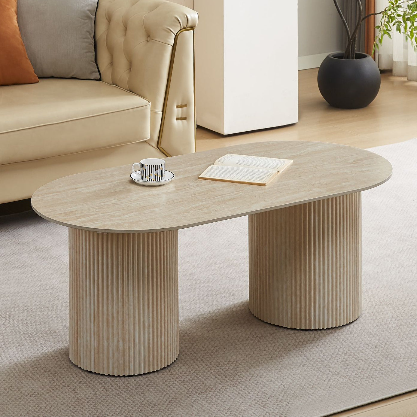 Table basse Kinsasha ovale