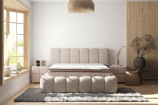 Lit coffre Alya marbella beige