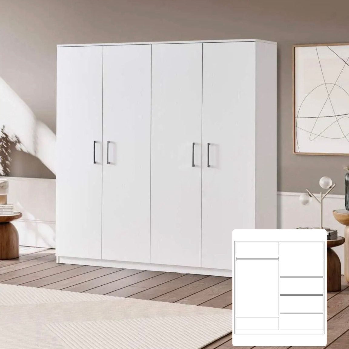 Armoires Malaga BLANC