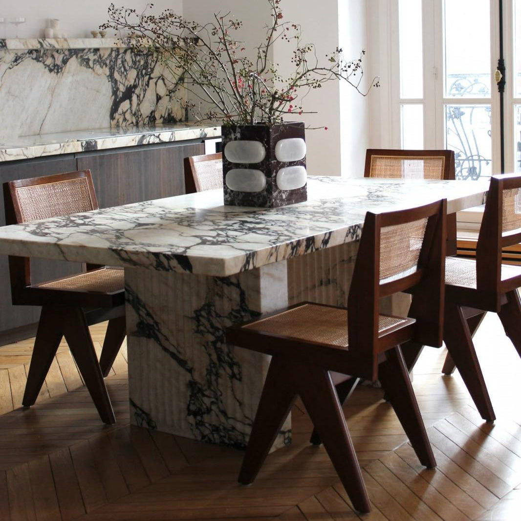 Table à manger rectangle Bloc Calacatta