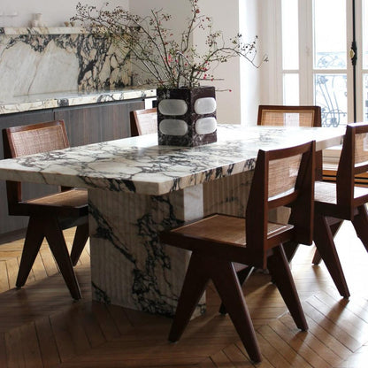 Table à manger rectangle Bloc Calacatta