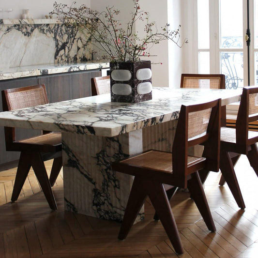 Table à manger rectangle Bloc Calacatta